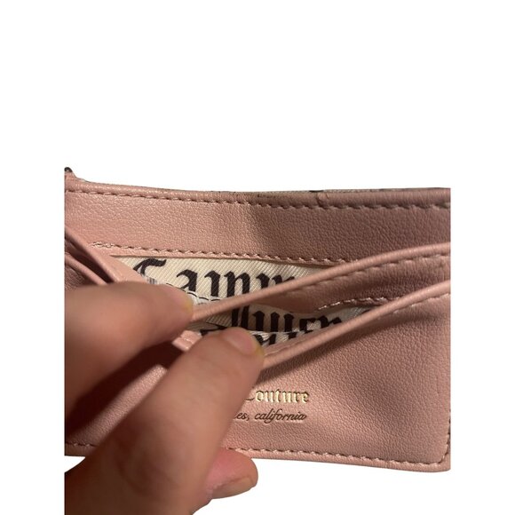 Juicy Couture Pink Card Holder Wallet With Gold Logo Detailing& "J"Charm Keyring - Picture 11 of 11